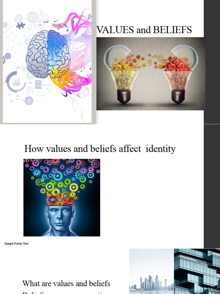Values and Beliefs | PDF | Career & Growth | Science & Mathematics