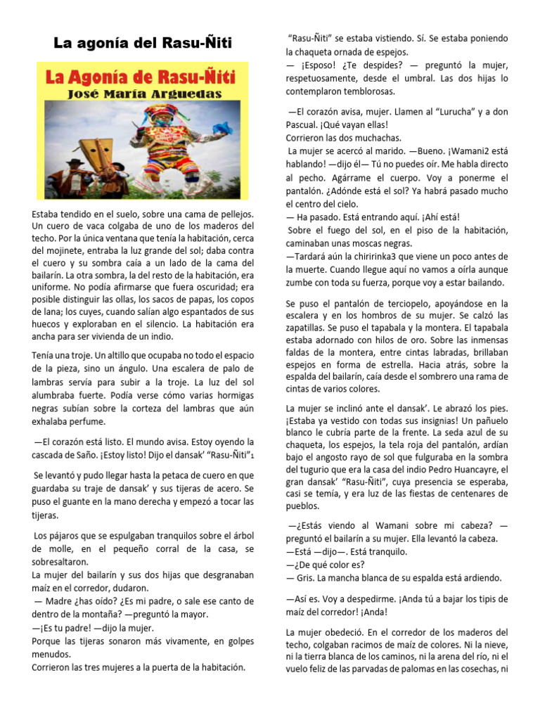 La danza del Rasu-Ñiti y su espíritu | PDF
