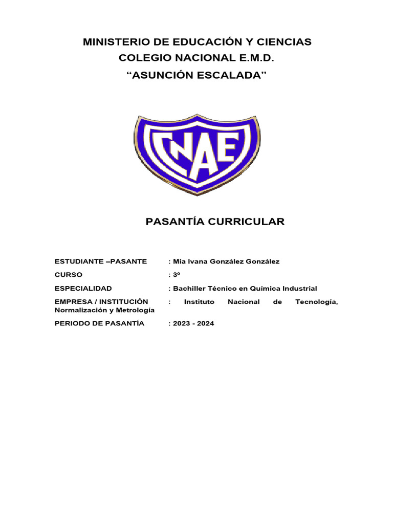 Pasantía | PDF | Derecho laboral | Laboratorios