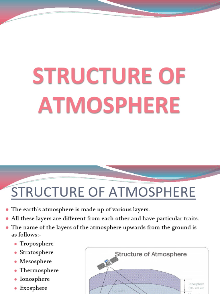 Structure of Atmosphere | PDF | Ionosphere | Atmosphere Of Earth