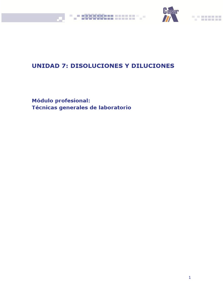 UD7 TÃ©cnicas | PDF | Solubilidad | Concentración