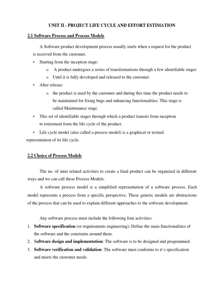 Software Project Management Life Cycle | PDF | Agile Software ...