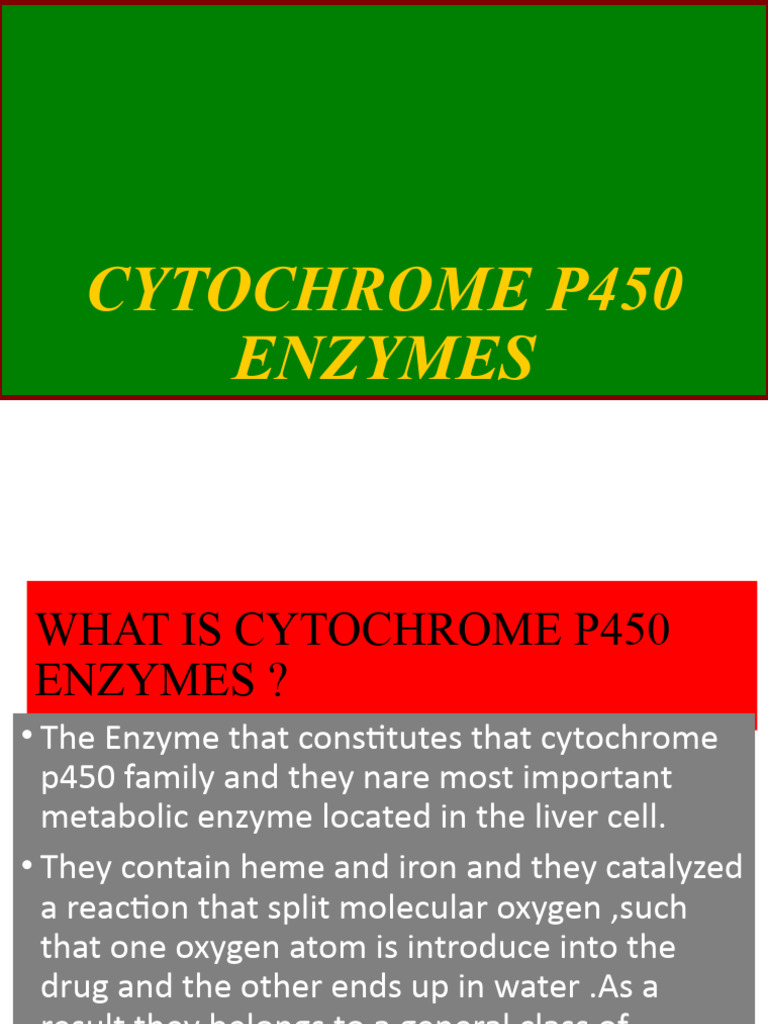 Cytochromep450 200525032149 | PDF | Cytochrome P450 | Cytochrome