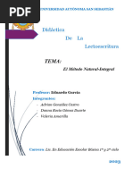 LECTOESCRITURA Trabajo