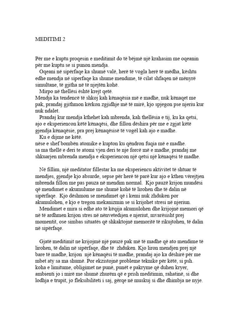 Meditimi 2 | PDF