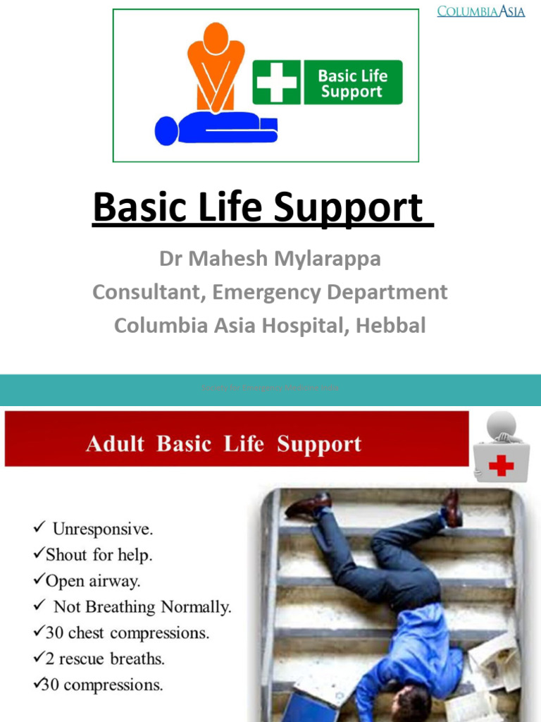 Bls PPT DR Mahesh Mylarappa | PDF | Cardiopulmonary Resuscitation ...