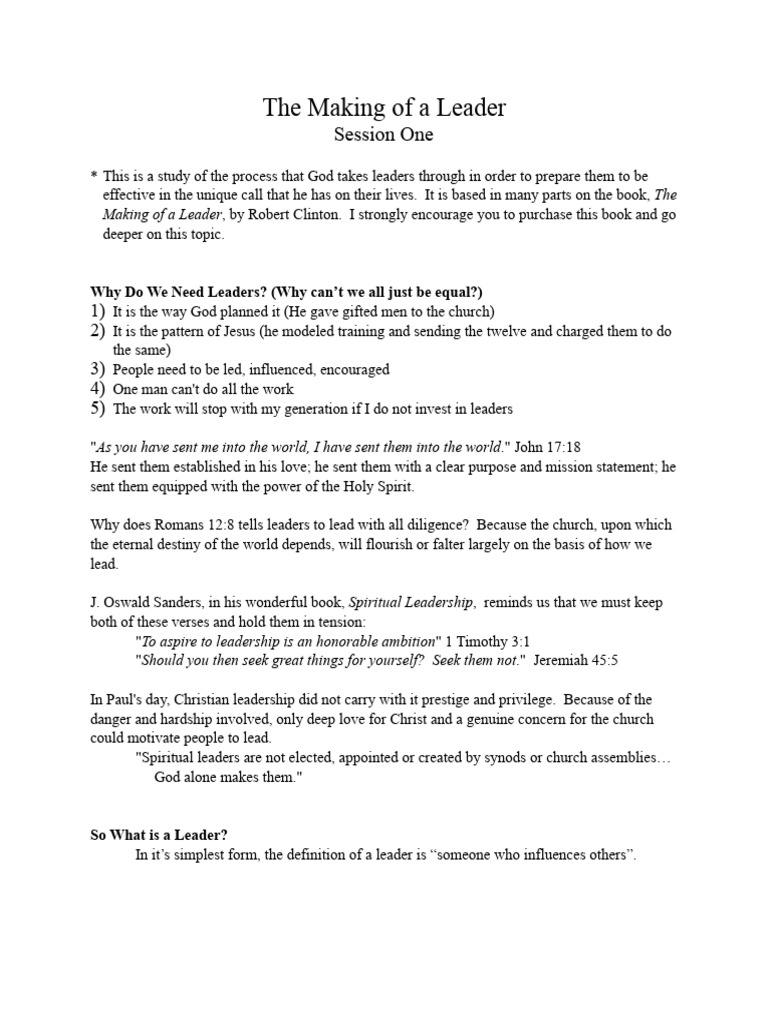 Making of A Leader | PDF | Books Of Kings | Elijah