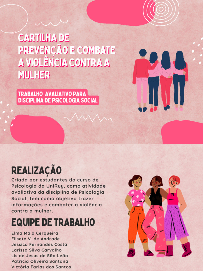 Apresentação Cartilha Violência contra a mulher (2) | PDF | Violência ...