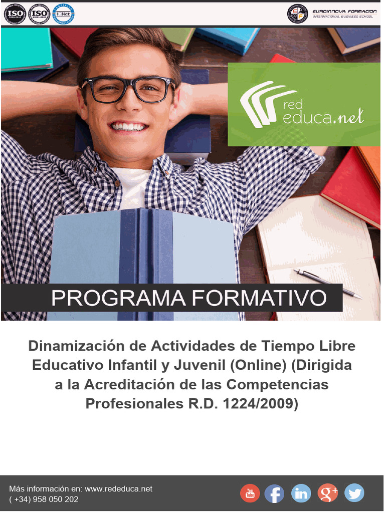 Curso Dinamización Tiempo Libre Infantil | PDF | Evaluación | Educación ...