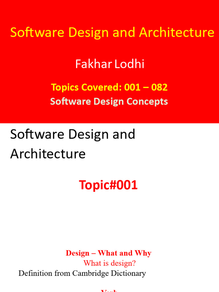 Software Design Concepts Overview | PDF | Class (Computer Programming ...