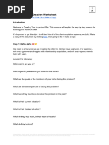 Imperium Offer Creation Worksheet