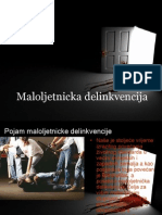 Maloljetnicka Delinkvencija