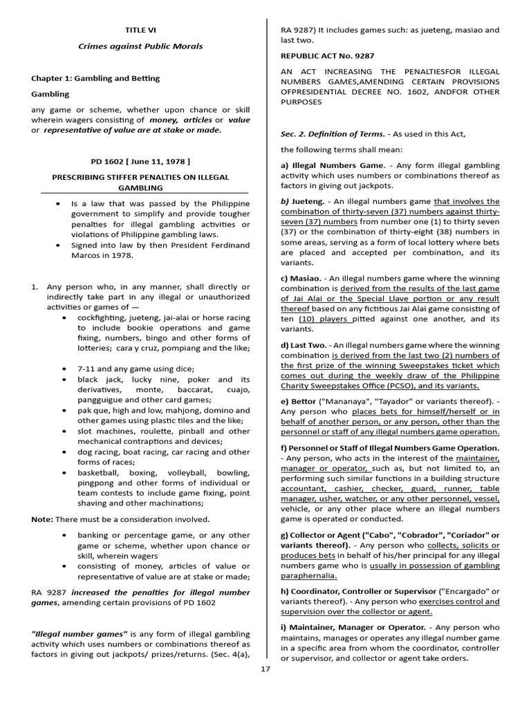 Title vi pdf obscenity gambling