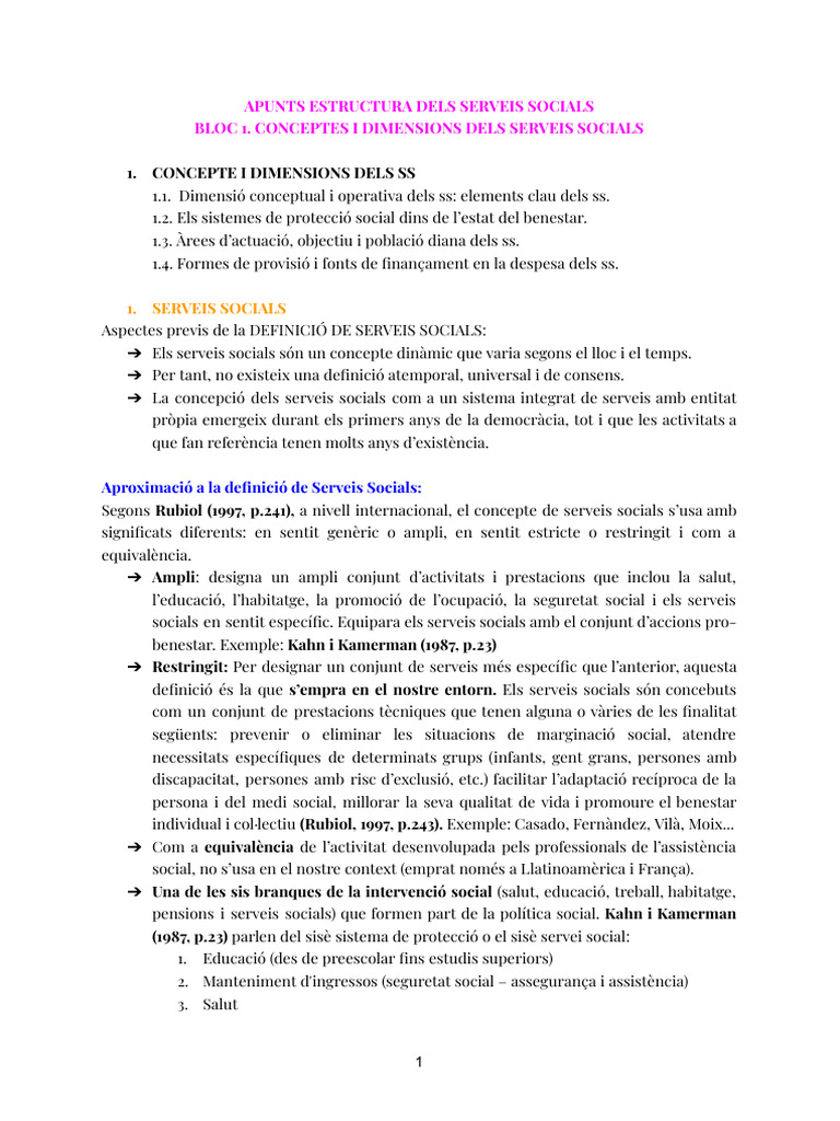 Apunts - ESS BLOC 1-2 | PDF