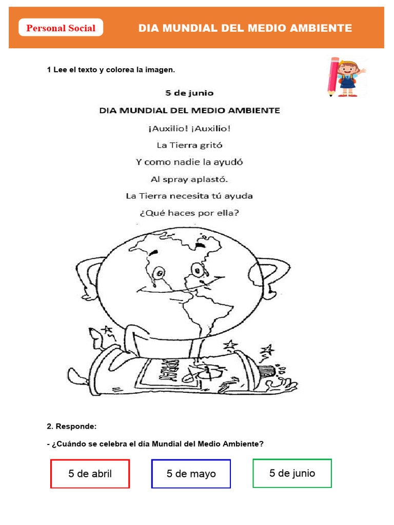 Día Mundial del Medio Ambiente: Actividades | PDF