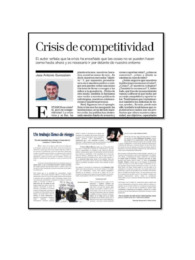 PARTES DEL PERIODICO | PDF