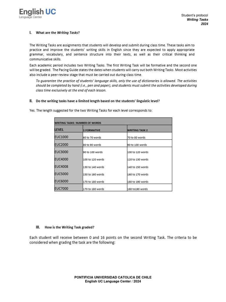 2024 Writing Tasks Protocol Guide | PDF | Syntax | Accuracy And Precision