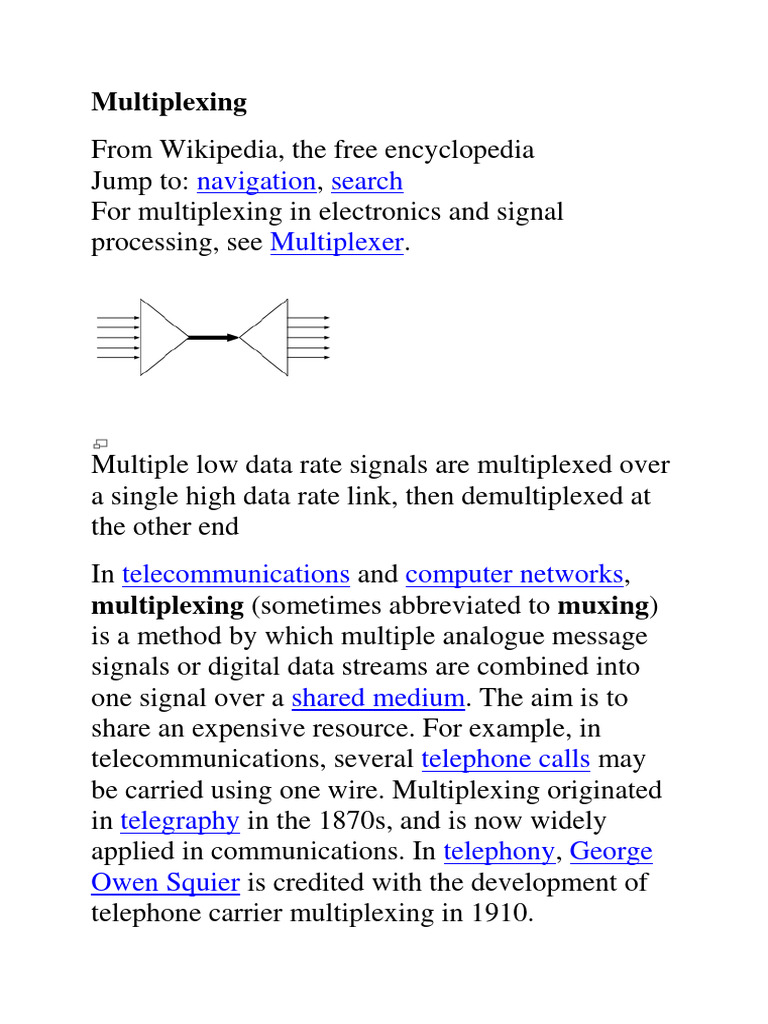 1 multiplexing pdf multiplexing channel access method