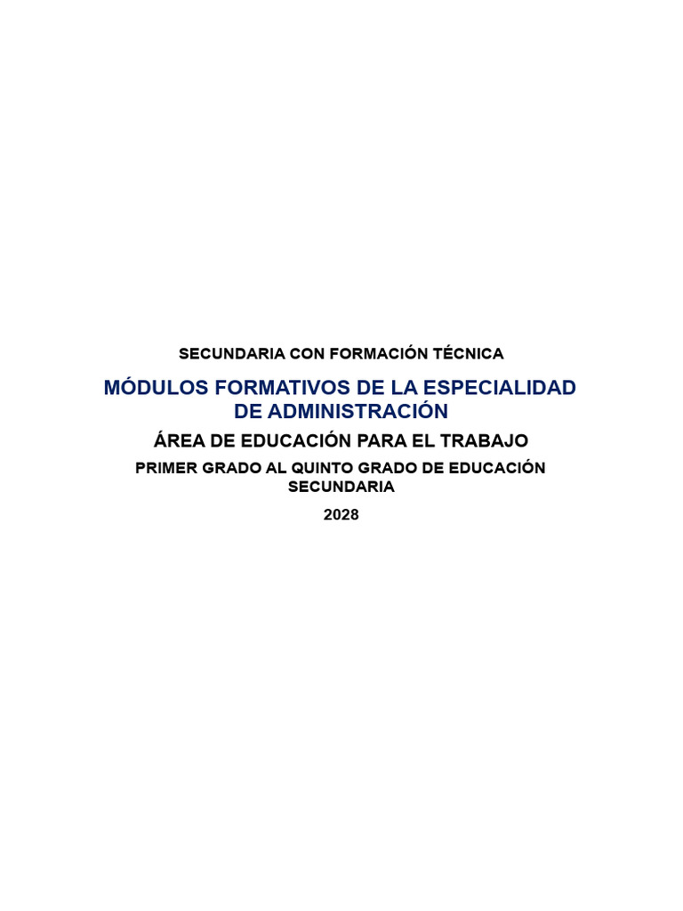 Modulo Formativo - Administración | Descargar gratis PDF | Marketing ...