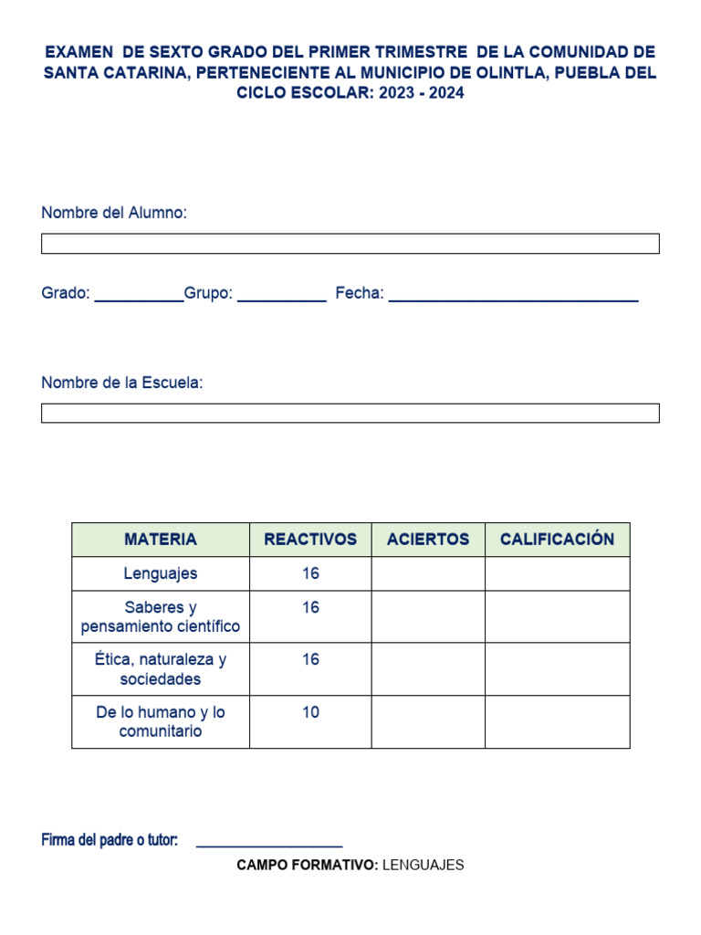 examen-de-sexto-grado-1-trimestre-de-la-comunidad-de-santa-catarina