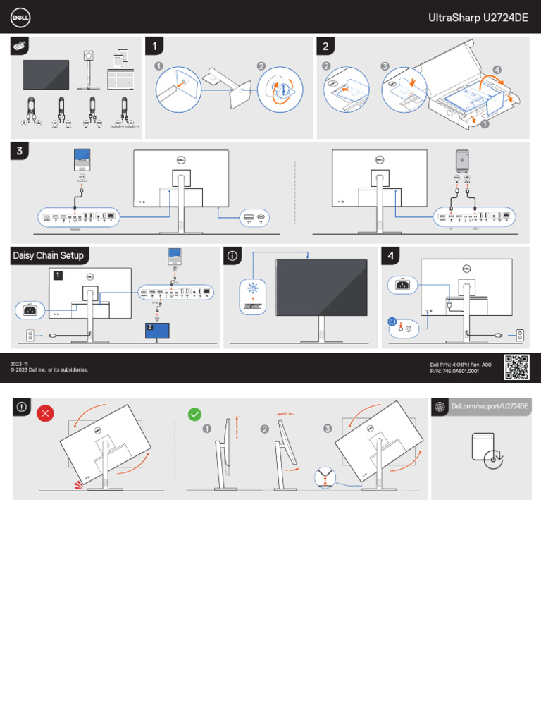 U2724deMonitor Quick Start Guide PDF