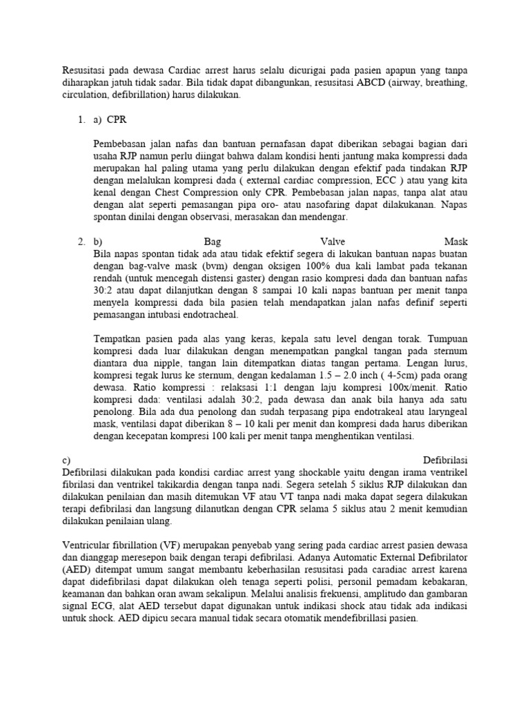 Henti Jantung Tatalaksana Awal Pdf