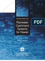 Hawaii; Guidelines on Rainwater Catchment Systems for Hawaii