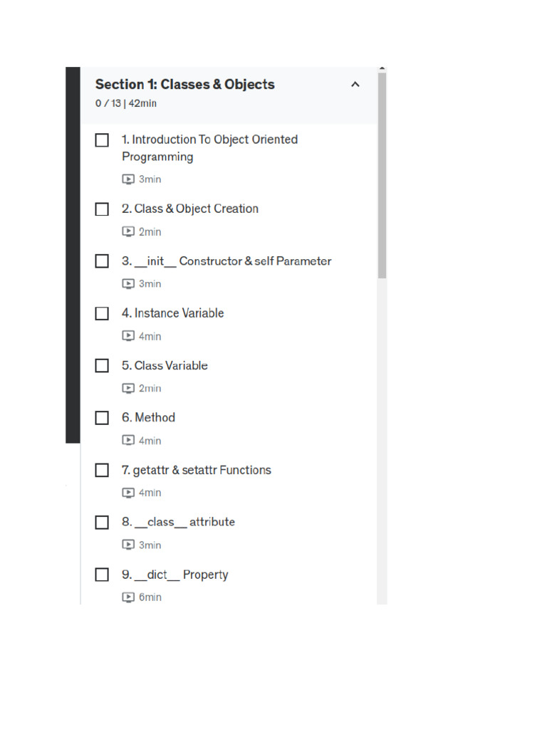 Python OOP - Curriculum | PDF
