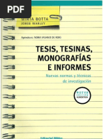 Download Tesis tesinas monografas e informes Mirta Botta by Jaume Cg SN74079560 doc pdf