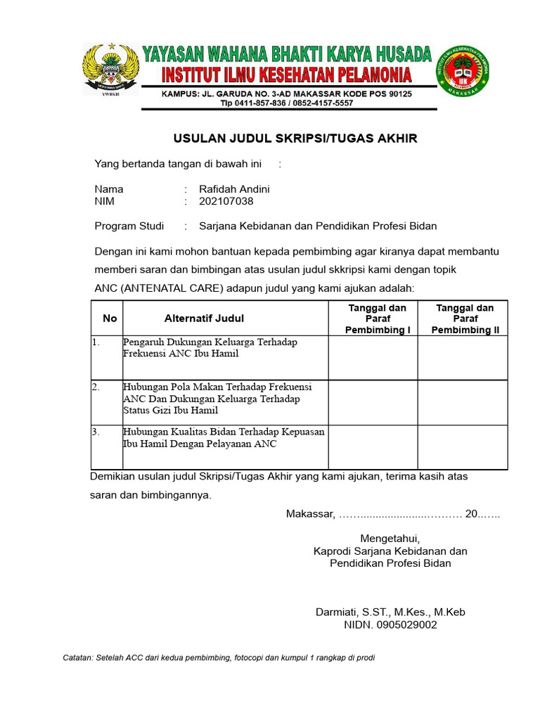 Judul Fiks | PDF