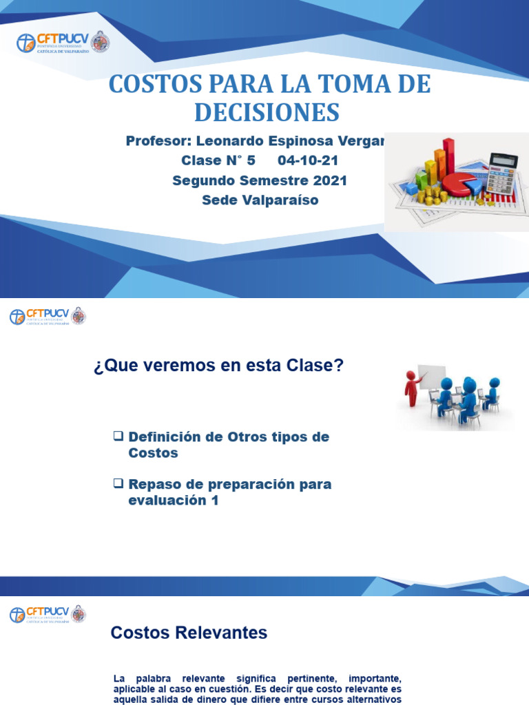 Tipos de Costos en Toma de Decisiones | PDF | Business | Costo de ...