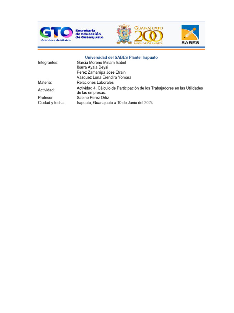 Cálculo De Ptu U2203062z0524 Pdf