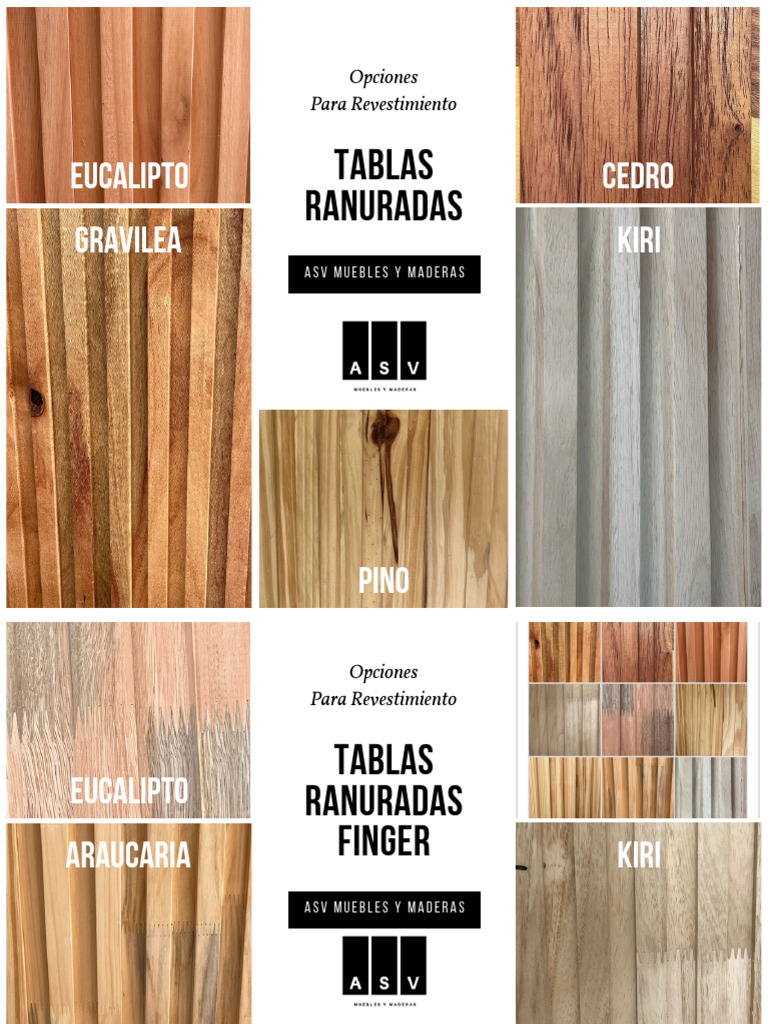 Tablas Ranuradas de Madera Premium | PDF