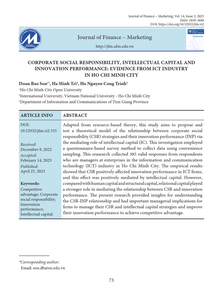 Innovation Performance | PDF