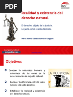 Realidad y Existencia Del Derecho Natural