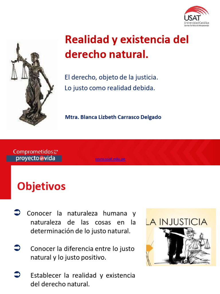 Realidad y Existencia Del Derecho Natural | PDF | La Ley natural | Justicia