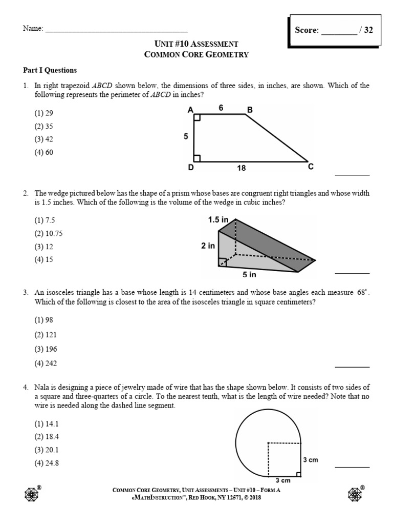 8 Assessment Form A