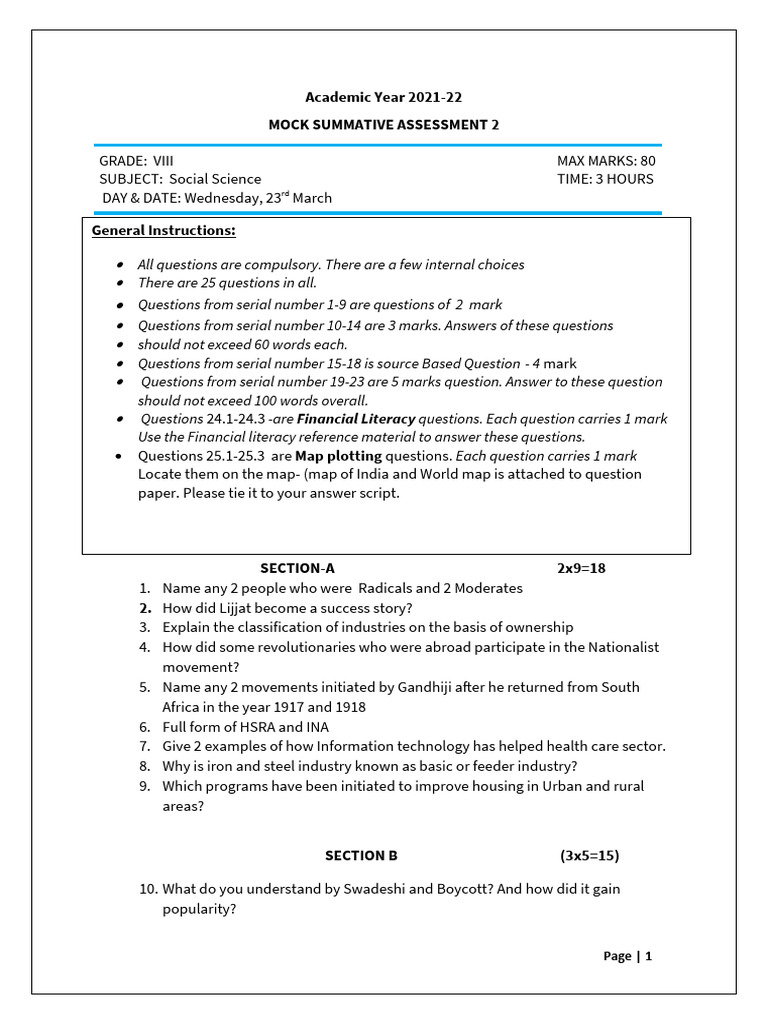 Cbse grade 8 sa 2 mock paper 2021 22 pdf investing stocks