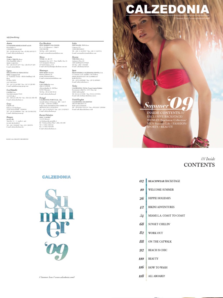 Calzedonia Summer09 en | PDF | Undergarment | Bra