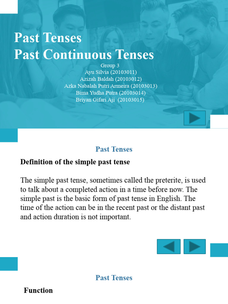 Understanding Past Tenses in English | PDF | Grammatical Tense | Syntax