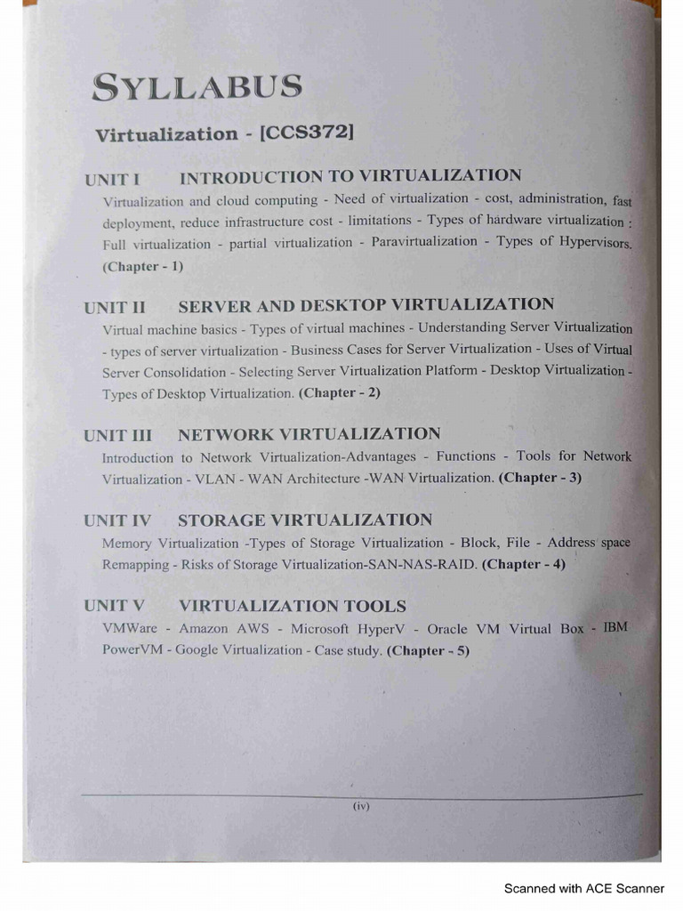 Virtualization (CCS372) - Technical Book-Unit-1 To 5-1 | PDF