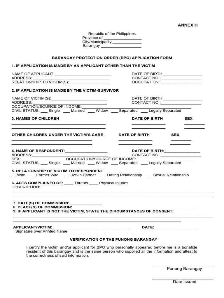annex-h-barangay-protection-order-application-form-pdf-crime