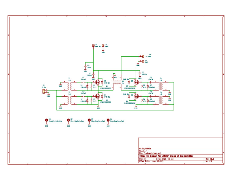 TX Board Schematic V1.0 | PDF