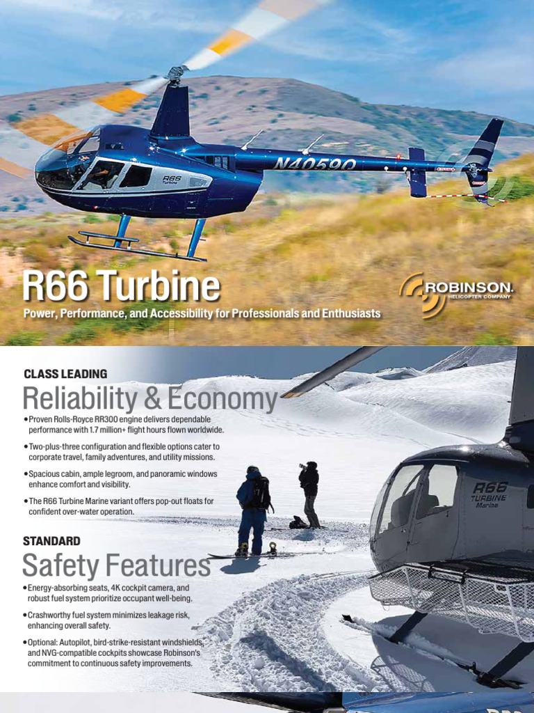 R66 Turbine: Power for Pros & Enthusiasts | PDF | Horsepower | Takeoff