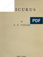 A E Taylor Epicurus