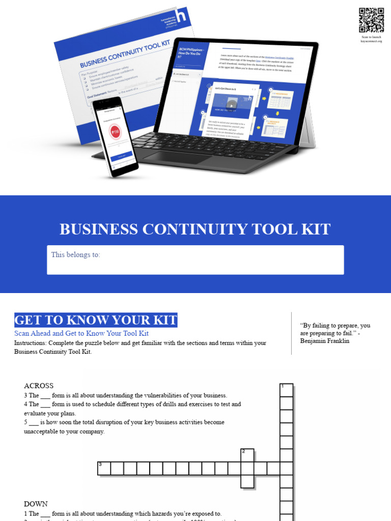 Business Continuity Toolkit Overview | PDF | Expense | Hazards