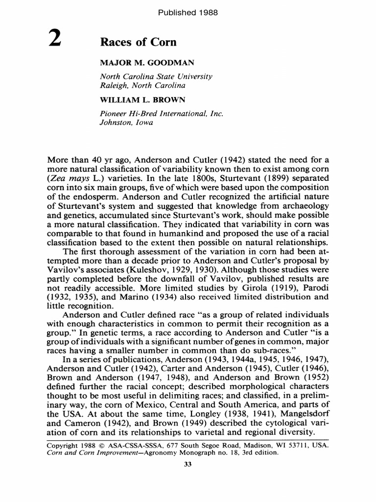 Races of Corn | PDF | Maize | Caribbean