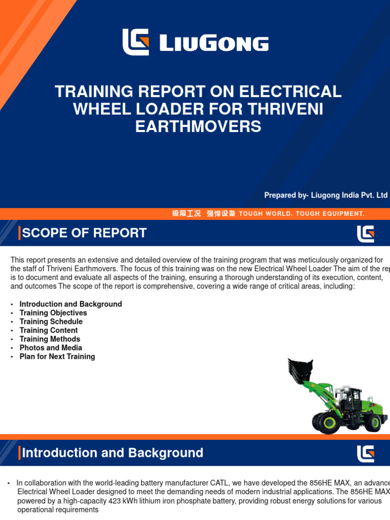 Electrical Wheel Loader Training Report | PDF | Multimedia
