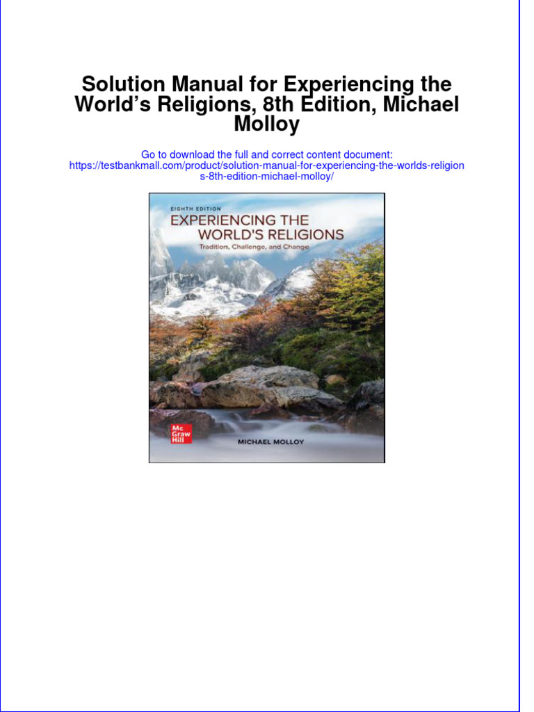 Full Download PDF of Solution Manual For Experiencing The World's ...