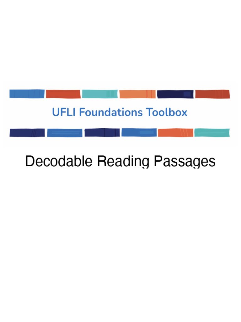 Ufli Toolbox decodable readers and interactive games
